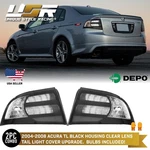 Depo Black / Clear Tail Light Frames Covers For 04 05 06 07 08 Acura Tl Type-s. Fixed Price $119.95.