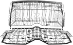 1967-69 Chevrolet Camaro Coupe Rear Seat Spring Frame Set New. Fixed Price $842.48.