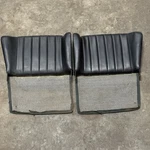 Porsche 356 Rear Back Pair L&r Jumpseat Black Vinyl W/ Original Carpet. Fixed Price $350.00.