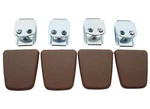 Pg Classic 2850-SBT Mopar A,b,c,e-body Shoulder Belt Clips (tan). Fixed Price $161.95.