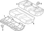 Genuine Audi Cushion Cover 8Y0-885-403-AR-DWR. Fixed Price $1180.26.