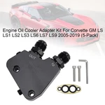 Engine Oil Cooler Adapter Kit For Corvette Gm LS1 LS2 LS3 LS4 05-19 (5PACK). Fixed Price $23.06.