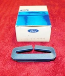 Early 1972 Mustang Fastback Mach Nos Blue Rear Seat Belt Opening Guide Bezel. Fixed Price $79.00.