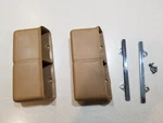 3897390 Pair Of Console Seat Belt Pockets Holders 1970 1971 1972 Chevelle Tan.... Fixed Price $129.95.