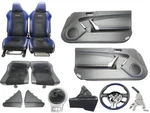 2013-2020 Toyota 86 Brz Frs Series.blue Full Interior Set Seats Wheel Panels Oem. Fixed Price $1599.99.