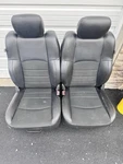 Ram Sport Black Leather Cloth Crew Cab Seats 13-18 1500 2500 3500 Front Pai. Fixed Price $1000.00.