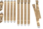 Pg Classic 3850-69CBEN-650 1968-69 A-body Convertible Bench Seat Belt Set Tan. Fixed Price $775.95.