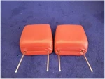 2005-2009 Ford Mustang Gt Pair Red Leather Headrests Front Seats 2723. Fixed Price $89.99.