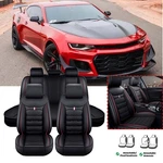 For Chevrolet Camaro Car Covers 5-SEATS Set Front Rear Cushion Pu Leather. Fixed Price $77.95.