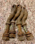 1929 1930 1931 Model Ford 2DR Sedan Front Seat Legs Original Tudor Set Of 4. Fixed Price $39.00.