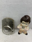 1968 1969 Amc Amx Javelin Bucket Seat Side Trim Left Hinge Cover Lh Broke Cracks. Fixed Price $14.99.