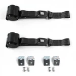 Amc Amx 1967 1974 Standard 2PT Bk Seat Kit W/BRACKETS-2 Belts. Fixed Price $191.95.