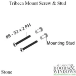 Tribeca Escutcheon Plate Bolts & Studs Kit #8-32 X2 Pan Head Stone. Fixed Price $14.49.