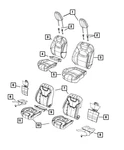 Genuine Mopar Front Seat Back Cover Left 6ER05DX9AB. Fixed Price $674.82.