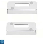 69-72 Gm Cars Bench Seat Headrest Adjuster Chrome Escutcheon / Cover Only Pair. Fixed Price $21.99.