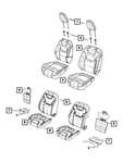 Genuine Mopar Front Seat Cushion Cover Right 6SS90RB5AB. Fixed Price $149.45.