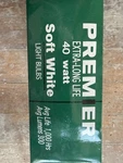 Premier Extra Long Life 40 Watt Soft White Light Bulbs 1000 Hour 300 Lumen Nos. Fixed Price $18.00.