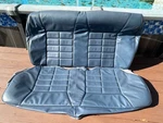Fox Body Mustang 1985 1986 Regatta Blue Vinyl Notchback Rear Seat Covers Oem. Fixed Price $799.00.