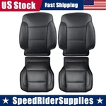 Driver & Passenger Leather Seat Cover Black For 2014-2019 Chevy Silverado. Fixed Price $130.78.