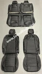 Ford Mustang Coupe Black & Pearl Stitching Leather Seat Covers 2011-2012 Gt V6. Fixed Price $1184.98.