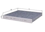 Mahle Interior Air Filter For Audi Vw Skoda Seat Man Cupra A3 Q2 Q3 5Q0819669. Fixed Price $13.39.