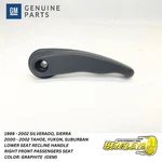 1999 - 2002 Silverado Sierra Passengers Seat Recliner Handle Lever Graphite Oe. Fixed Price $16.98.