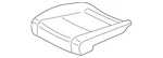 Genuine Volkswagen Cushion Cover 3CN-881-406-H-VJH. Fixed Price $97.26.