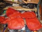 New Repo Di 1968 Gto Lemans Front Bucket Seat Covers Red. Fixed Price $499.99.