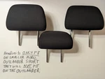 2011-2026 Mitsubishi Outlander Sport 2ND Row Rear Headrest Set 3 Black Cloth Oem. Fixed Price $139.99.