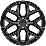 24" Black Wheel W/milled Edge Fits 1999-2023 Chevy Silverado 1500 RVO2411. Fixed Price $403.95.