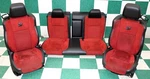 *stain* 21' Challenger Black Red Suede Power Manual Front Buckets Backseat Seats. Fixed Price $2279.99.