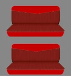 Fits 1958 To 1968 Ford Galaxie 4DOOR Front And Rear Bench Seat Covers Red Maroon. Fixed Price $159.99.