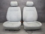 00-03 Vw Eurovan T4 Set Of 2 Front Left & Right Cloth Seat Gray Oem. Fixed Price $397.52.