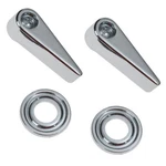 68-69 Mustang New Seat Latch Handle/bezel Set. Fixed Price $28.95.