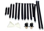 Pg Classic 2850-70BEN-100 Mopar 1970 E-body Bench Seat Belt Set (black). Fixed Price $802.99.