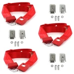 Ford Falcon 1960 - 1963 Standard 2PT Red Lap Bench Seat Belt Kit W/ Bracketry. Fixed Price $159.95.