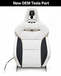 21-24 Tesla Model Lh Front Seat Back White Oem 6574731-01-A. Fixed Price $269.00.