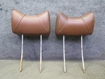 75-76 Mercedes W115 300SD Front Left & Right Seat Leather Headrest Set Brown Oem. Fixed Price $202.88.