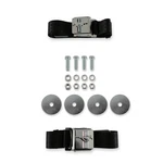 Scott Drake Sb-bk-h Seat Belt Set With Mustang Emblem Black Pair. Fixed Price $124.95.