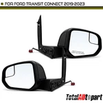 2X Black Power Heated Mirror Ford Transit Connect 19-23 Driver & Passenger. Fixed Price $389.99.