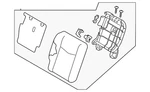 Genuine Nissan Seat Back Assembly 88600-6WK0C. Fixed Price $767.83.
