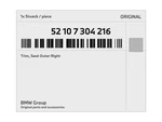 Genuine Bmw Trim, Seat Outer Right 52-10-7-304-216 New. Fixed Price $71.76.