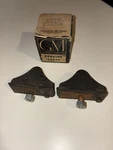 Nos Gm 55-57 Chevy Belair 150 210 Nomad Arm Bumpers Pair 3707108. Fixed Price $74.99.
