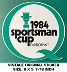 1984 Sportsman Cup Participant Quaker State- Vintage Original Decal Sticker. Fixed Price $10.15.