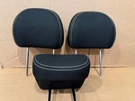 2014-2019 Kia Soul Rear Headrests Factory Black Cloth Yellow Stitching Set Oem. Fixed Price $47.99.