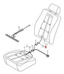 Genuine Audi A3 Cabriolet Backrest Heater Element 8P0963557D. Fixed Price $250.05.