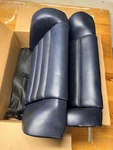Porsche 911SC Rear Seat Backs - Pair Rare Blue Vinyl. Fixed Price $400.00.