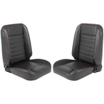 Tmi Pro Classic Cruiser Collection Black Bucket Seats W/ Red Stitching. Fixed Price $944.00.