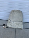 70S Dodge Mopar Front Bucket Seat Back Trim Cover White Pouch Map Pocket. Fixed Price $45.00.