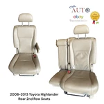 2008-2013 Toyota Highlander 2ND Row Seats W/ Center Middle Jump Tan Leather. Fixed Price $591.10.